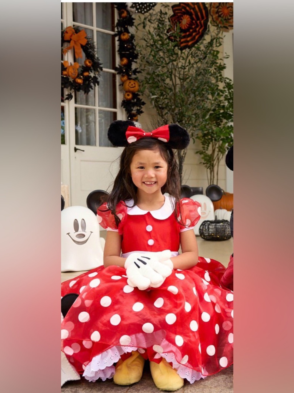 Pottery Barn Kids Minnie Mouse Costume Girls size 4-6Y
